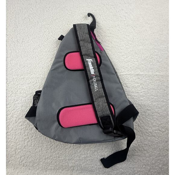 Franklin Pickleball Backpack Sling Bag Gray Pink Trim - Picture 4 of 10